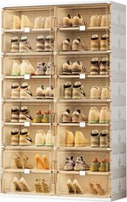 8 Tier), Heels (2 Row, Sandals, Shoe Organizer for Sneaker, Plastic Shoe Ra
