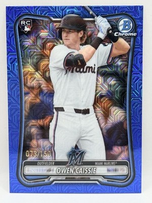 Owen Caissie #62 [Blue Mojo Refractor] 2026 Bowman Chrome Rookie /150
