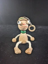 Rare Petra Toys? Wooden Bouncing Frog Spring Mobile Czech Toy Baby Einstein