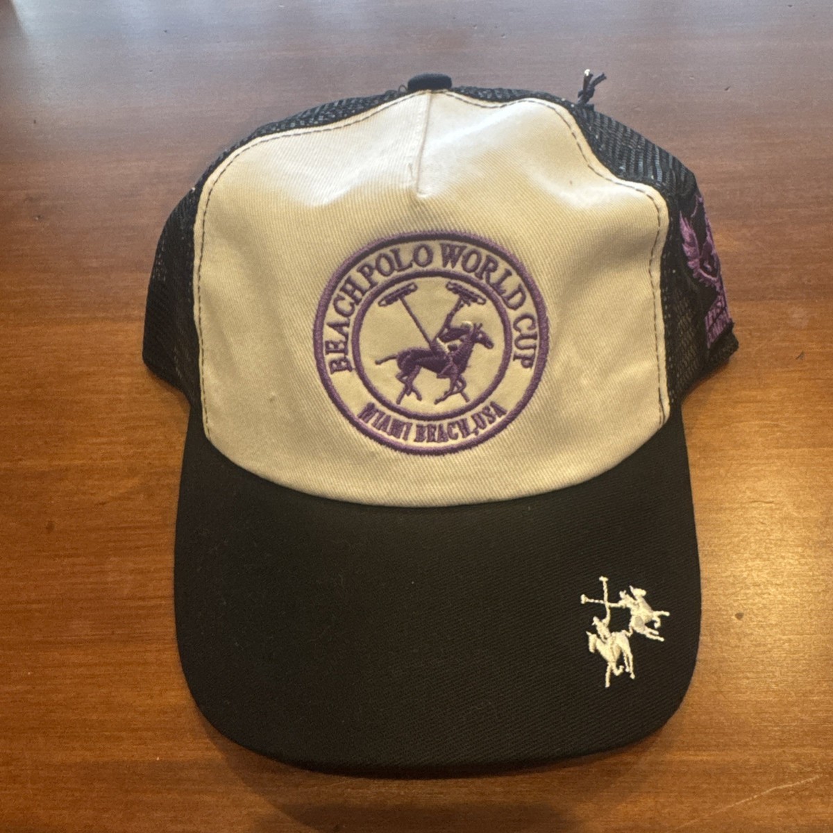 La Martina Hat Trucker Cap Snapback Beach Polo World Cup Miami 