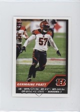 2021 Panini NFL Sticker & Card Collection Stickers Germaine Pratt #131 yf0