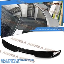 M Style Rear Trunk Spoiler Wing Gloss Black For 2011-23 Chrysler 300 300c 300s