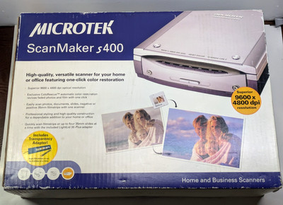 Microtek ScanMaker s400 Flatbed Scanner 9600 x 4800 DPI CCD MRS-4800M48U