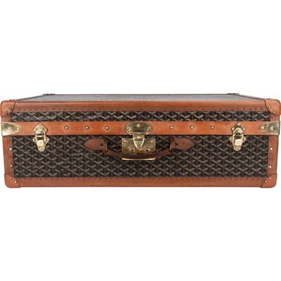 Goyard Goyardine Monogram 1900s Suitcase Trunk Koffer Malle Koffer Gepäck