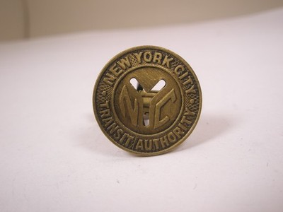 New York Subway Token SINGLE Vintage Cuff Link replacement lost/broken zr19