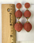 QVC The Shailene - Graduated Sphere Drop Earrings Coral — photo 3