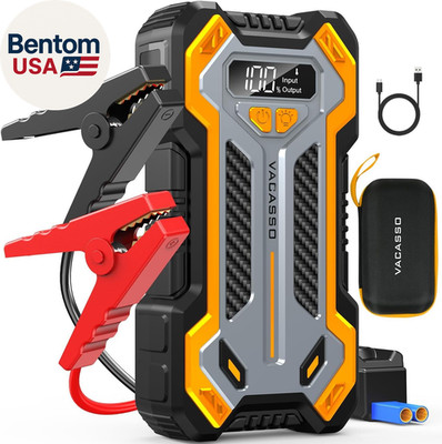 Car Jump Starter,  5000A Car Battery Jump Starter for up to 10L Gas and 8L Diese