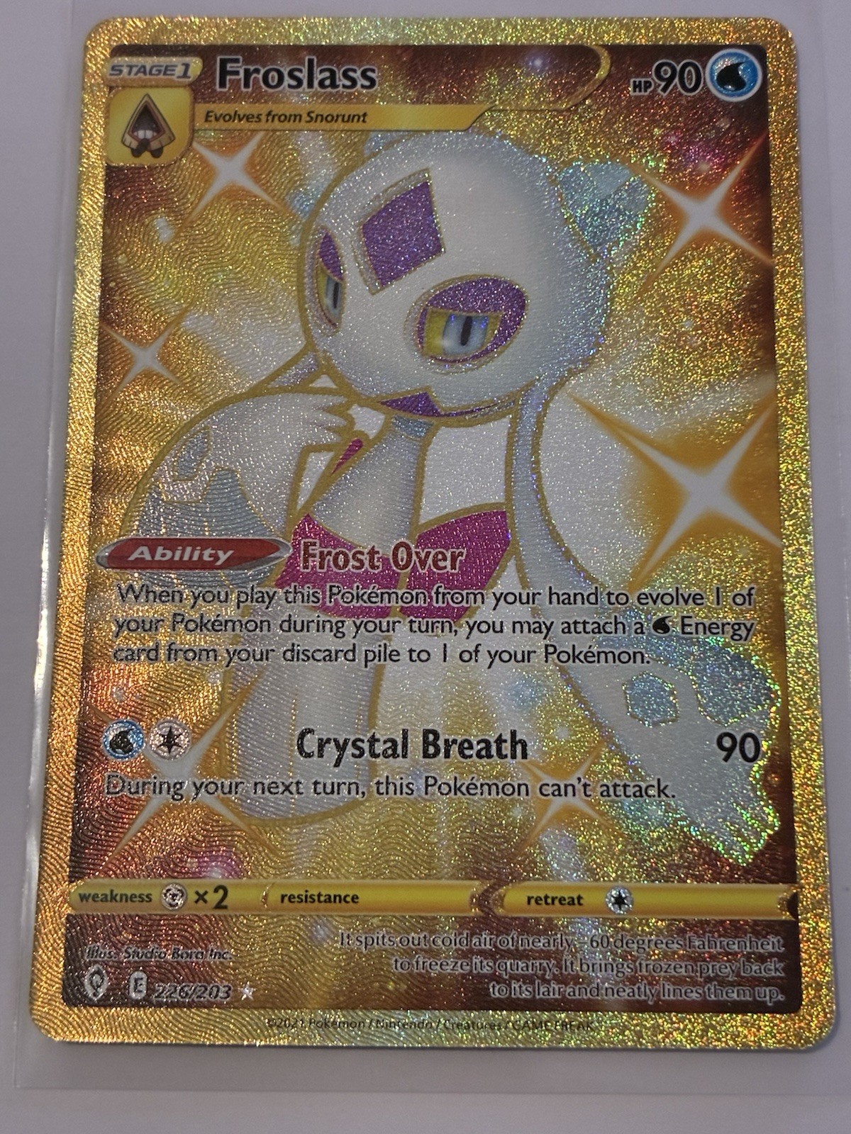 Pokemon Froslass Evolving Skies 226/203 NM