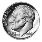 1962-P Roosevelt Dime Proof — photo from another recent sale