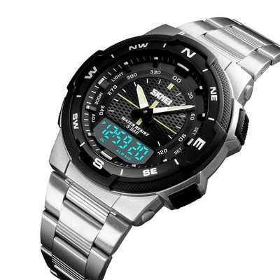 SKMEI MEN'S WATCHES DUAL TIME MULTIFANTIONAL WATERPROOF