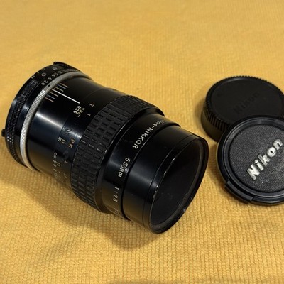Nikon Micro-Nikkor 55mm f/2.8 AI Manual Focus Macro Lens F Mount Japan 381668