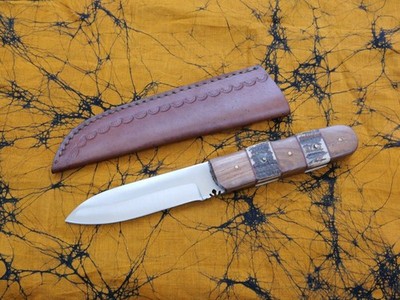 9  Puukko Knife Forged Full Tang Sharp Custom Leather Sheath Hand Stitched Finka