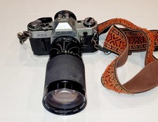 Canon AE-1 35 mm Camera with 28-200 mm Lens Untested