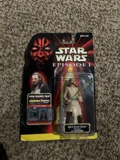 1998 Star Wars Episode 1 Qui-Gon Jinn Jedi Duel w/ Comm Tech chip Sealed