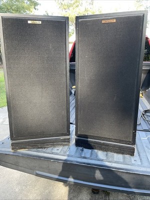Very Rare Original Klipsch Forte Speakers Pair Black