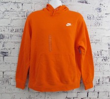 Nike Men's Sportswear Club Fleece Pullover Hoodie Size Large Orange BV2654-819