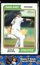 Cole Irvin 2023 Topps Heritage #57 Oakland Athletics Baseball