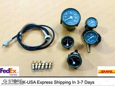 Willys Mb Jeep Ford Gpw Gauges Kit - Miles Speedometer Temp Oil Fuel Amp-olive