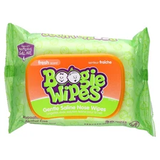 Gentle Saline Nose Wipes, Fresh Scent, 30 Wipes