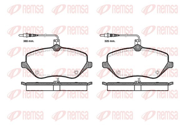 Bremsbelagsatz Scheibenbremse Remsa 1101.04 FüR CitroËN 407 9U 9D C5 607 Peugeot-image
