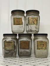 Collectible Standard Ignition Glass Jar Lot Auto Parts Automotive Mechanic