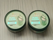 (Lot of 2) Garnier Fructis Style Pure Clean Finishing Paste, Extra Strong Hold