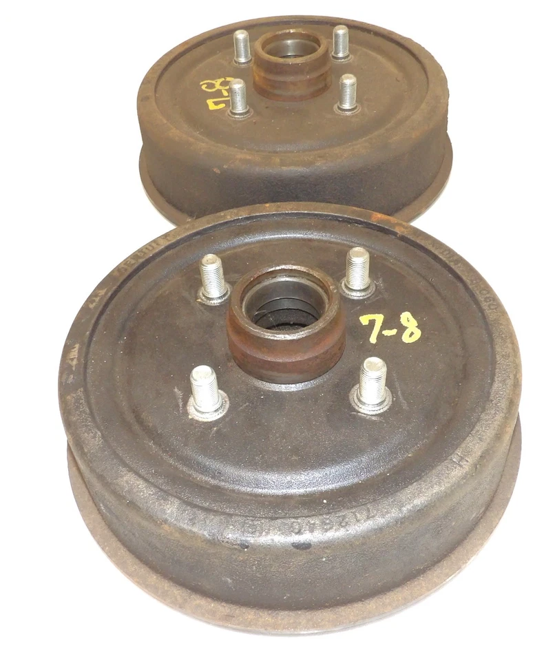 Ford Mustang Falcon 1967 1968 original 6 cilindros bujes de rueda delantera y nuevos tambores de freno de 9" Foto 3 de 4