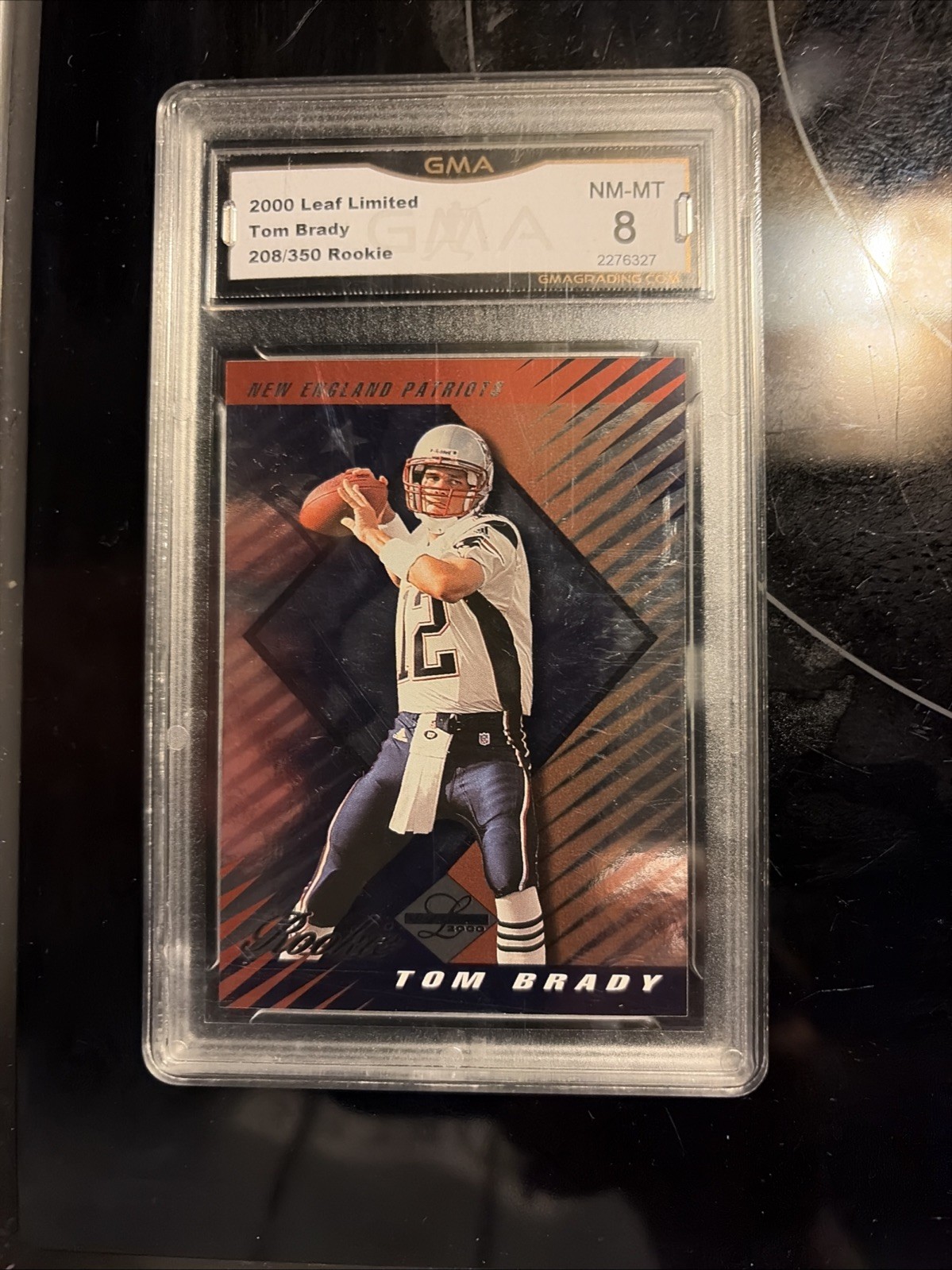 2000 Tom Brady Leaf Limited 208/350. Extremely Rare Rookie Card.