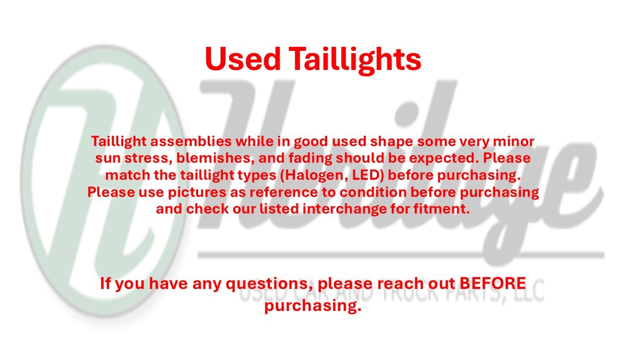 1990 Bentley Turbo R Automatic OEM Left Rear Taillight Trunk Mounted