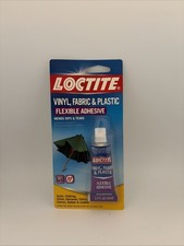 LOCTITE Vinyl Fabric Plastic Flexible Clear Adhesive Leather Canvas Glue 1oz