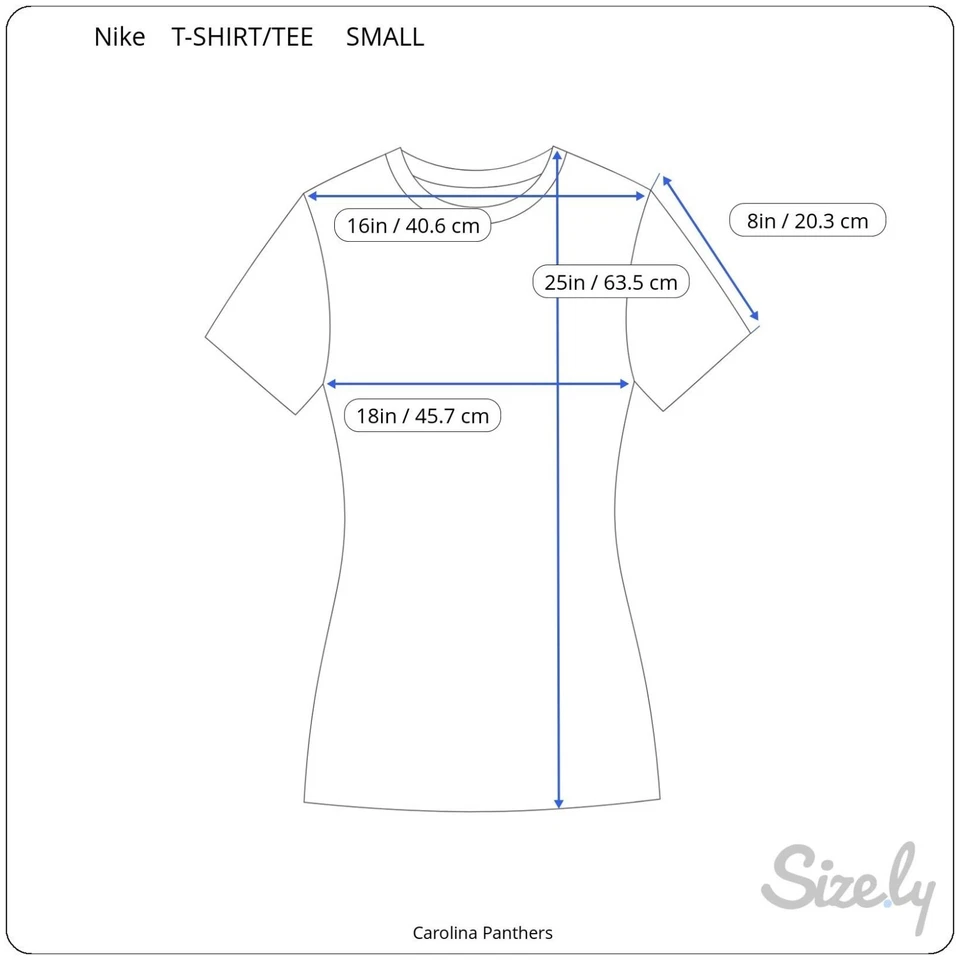 Nike Super Bowl 50 Carolina Panthers Tee Ladies Small Athletic Fit Turquoise - Image 4 of 4