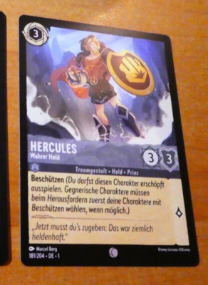 LORCANA TRADING CARD GAME DISNEY CHAPTER 1 DEUTCH CARTE KARTE 181/204 DE MINT