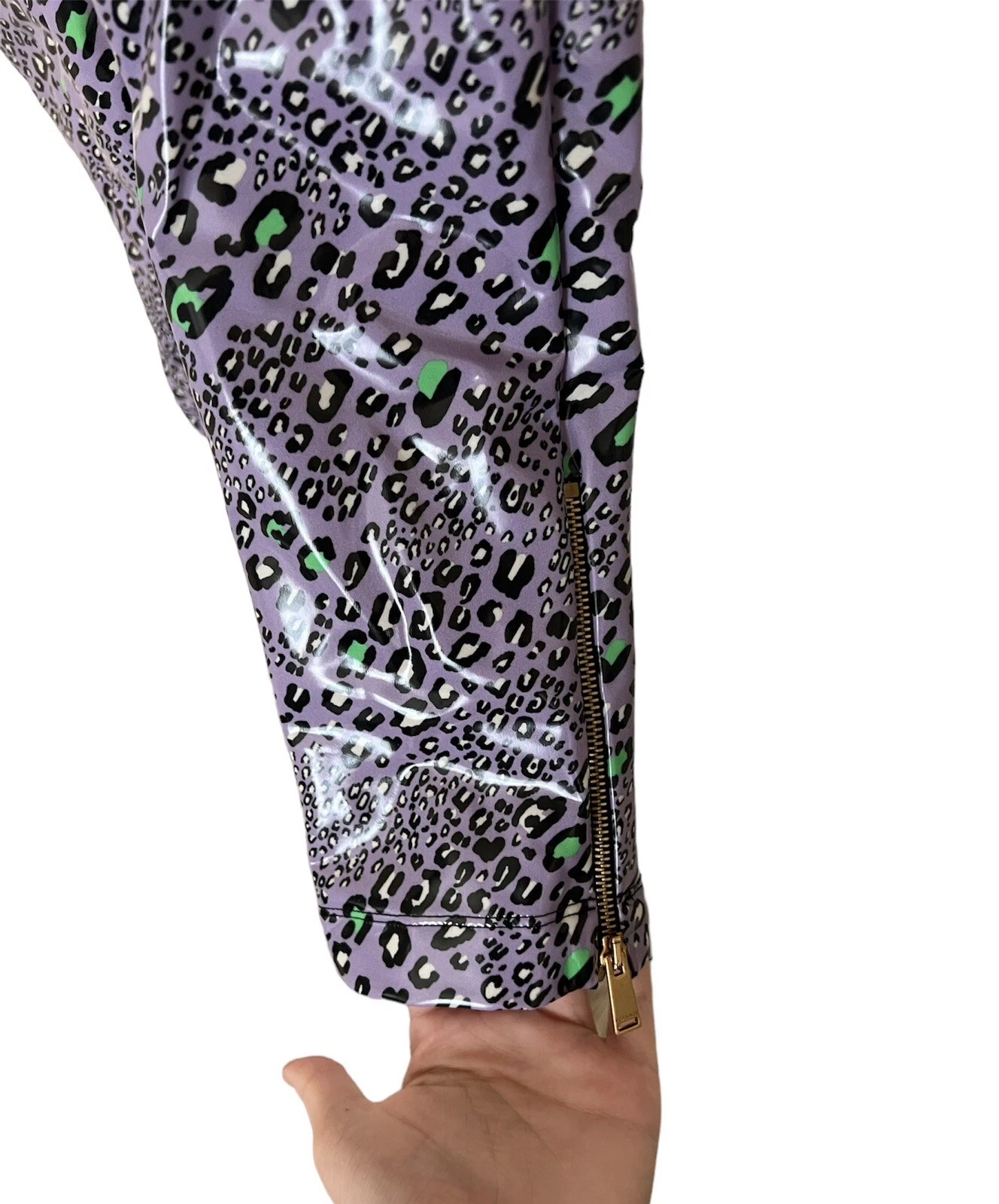 Versace pantaloni stampa animale