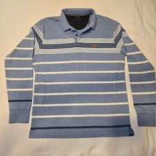 Fahrenheit Rugby Fitted Polo Long Sleeve Shir...