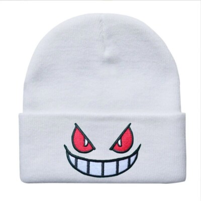 Pokémon Gengar Beanie! Fits most! stitched Skullcap Cap Inspired by Pokémon Tcg