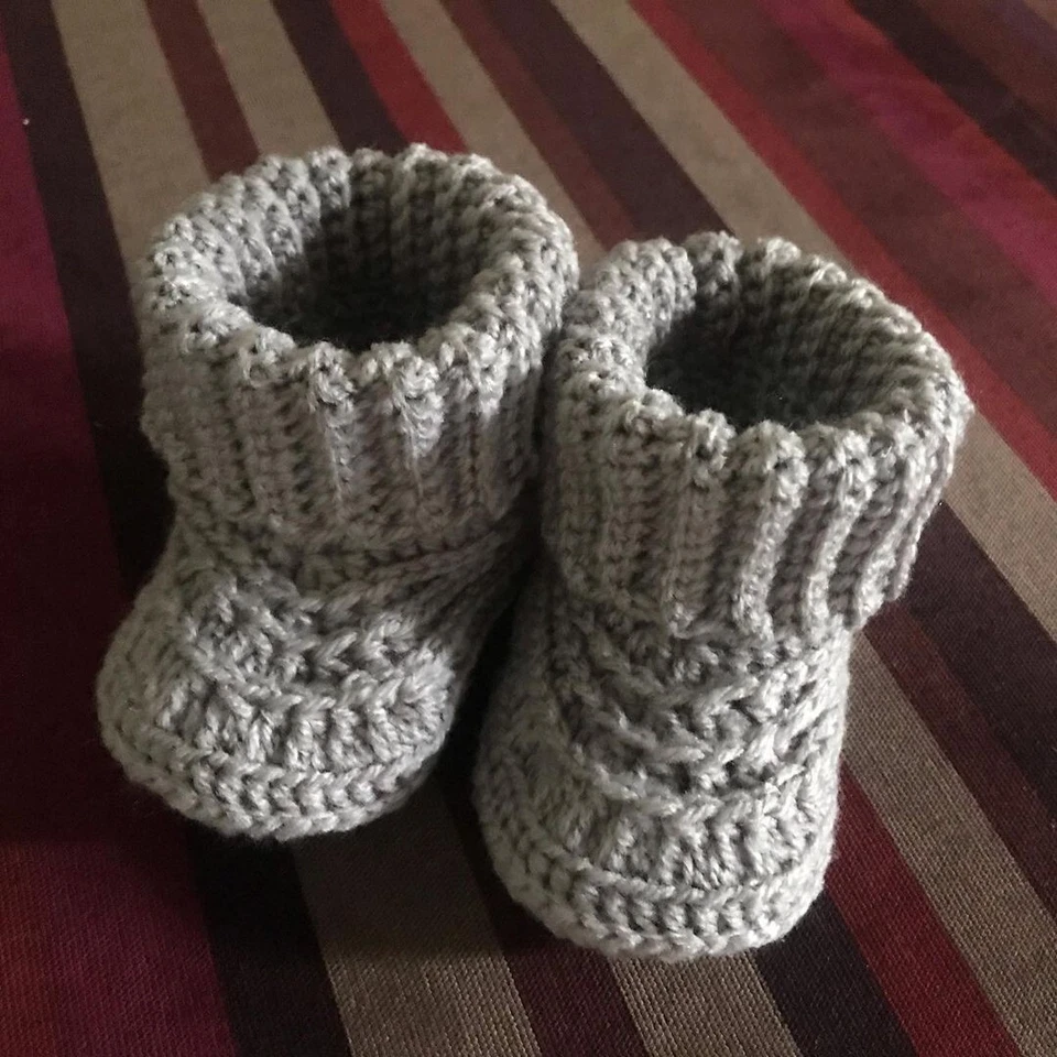 Recién Nacido Bebé Niño Niña Zapatos para Cuna Crochet Infante Niño Pre Caminante Tenis Foto 3 de 4
