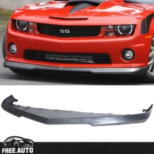 Fit 10-13 Chevy Camaro SS 1SS 2SS V8 Front Bumper Lip Spoiler PU Unpainted Black