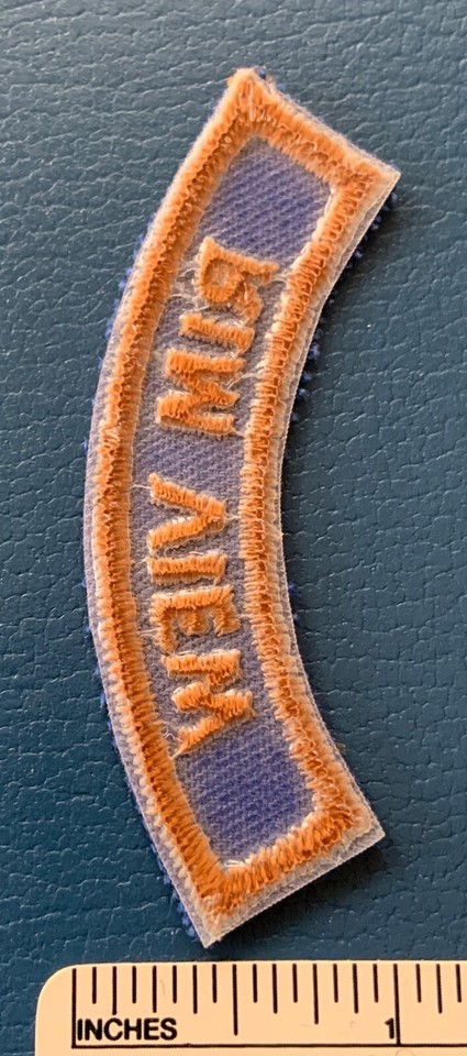 Vintage RIM VIEW Boy Scout Segment PATCH Arc Rocker BSA Hike Camp Badge ...