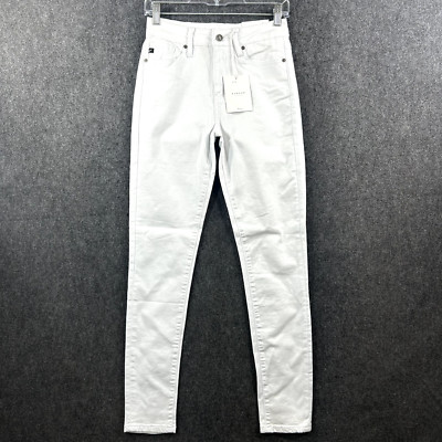 Kancan Jeans Women's 7/27 White High Rise Super Skinny Denim
