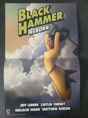BLACK HAMMER/JOY OPERATIONS DOUBLE-SIDED POSTER 11x17 DARK HORSE COMICS UNUSED