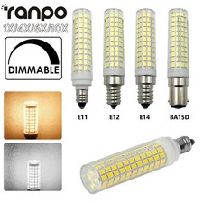 1X 10X Dimmable LED Bulbs 15W 136LEDs Bulb E14 Corn Light 220 Volt Cool White