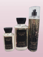 BATH  BODY WORKS INTO THE NIGHT BODY LOTION 3 OZ  8 OZ AND FINE FRAGRANCE MIST