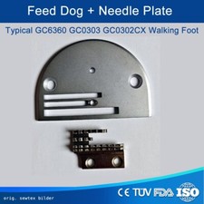 Feed Dog + Needle Plate Typical GC6360 GC0303 Zoje, Jack, Texi, Shunfa 0303 etc