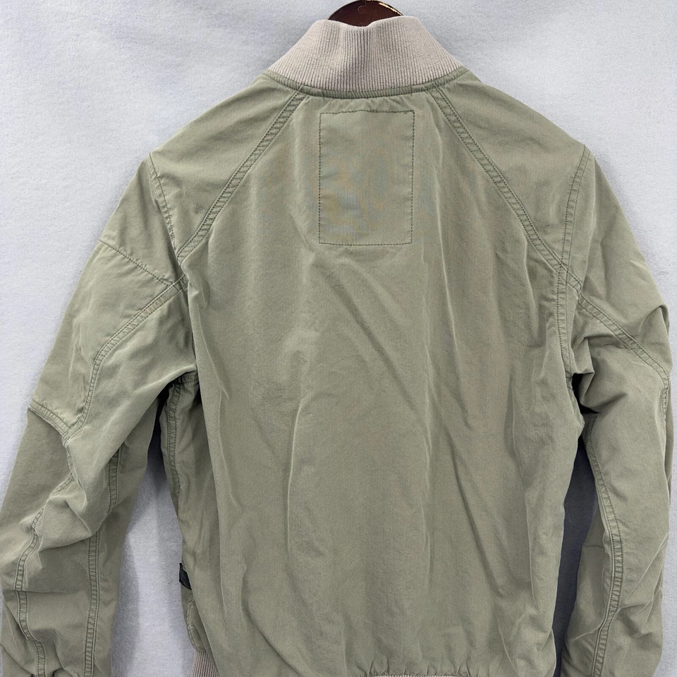 G-Star Raw Batt Cr Bomber Jacket Mens Small Green Zip Minimalist READ DET - Image 4 of 4