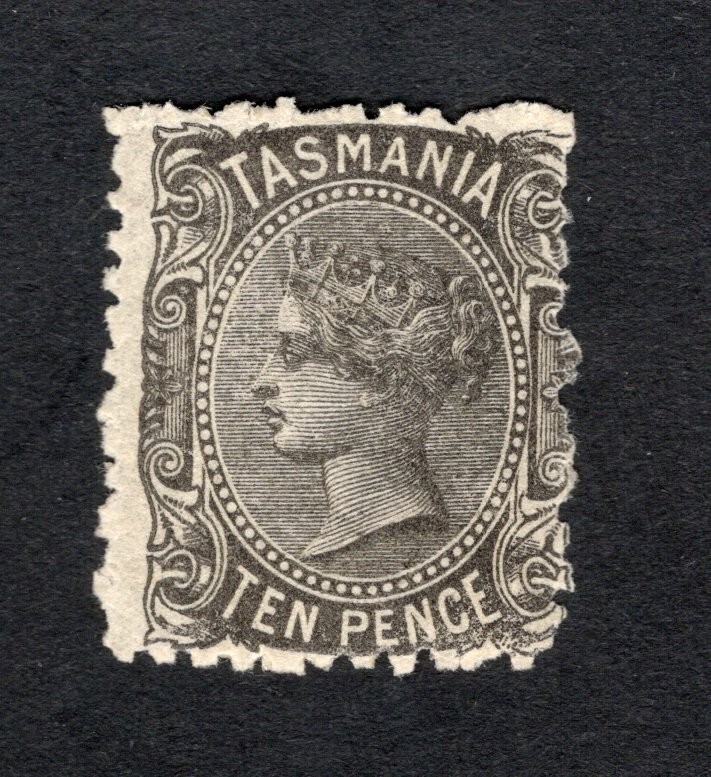 Australia Tasmania 1870 stamp SG#131 START15%ONLY MH CV=34$ Australia Tasmania 1870 stamp SG#131 START15%ONLY MH CV=34$