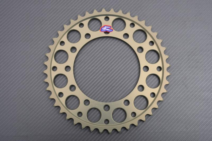 Couronne alu Renthal Ultra Light 44 dents 530 pour jante racing Kawasaki
