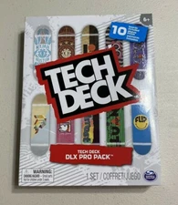 Tech Deck DLX Pro Pack 10 Skate Boards Included Fingerboards, skates Toy NEW