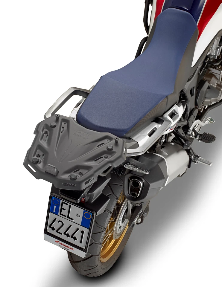 Honda CRF1000L Africa Twin 2018 Givi Trekker Outback caja superior + portaequipajes SR1162 + M9B Foto 2 de 4