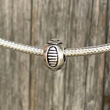 Football American Team Sports Silver European Charm Bead fit for bracelet