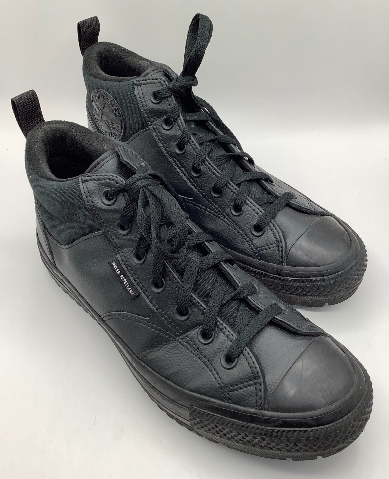 Botas de calle Converse para hombre talla 10 Chuck Taylor All Star Malden moda, negras